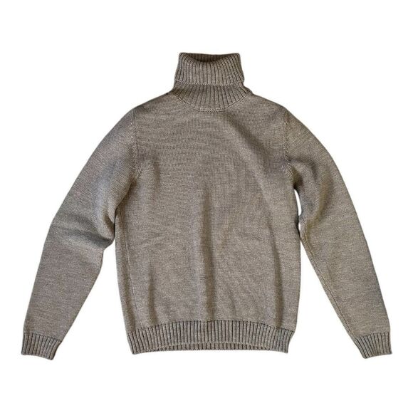 Zanone Men's Wool Turtleneck Neck Mid Gauge Ribbed Knit Brown Small 48 | Slowear - Picture 1 of 10